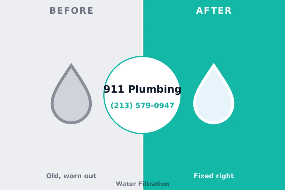 Before and after: plumbing company New Brighton, MN